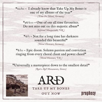 Arð - Take Up My Bones CD - Image 3